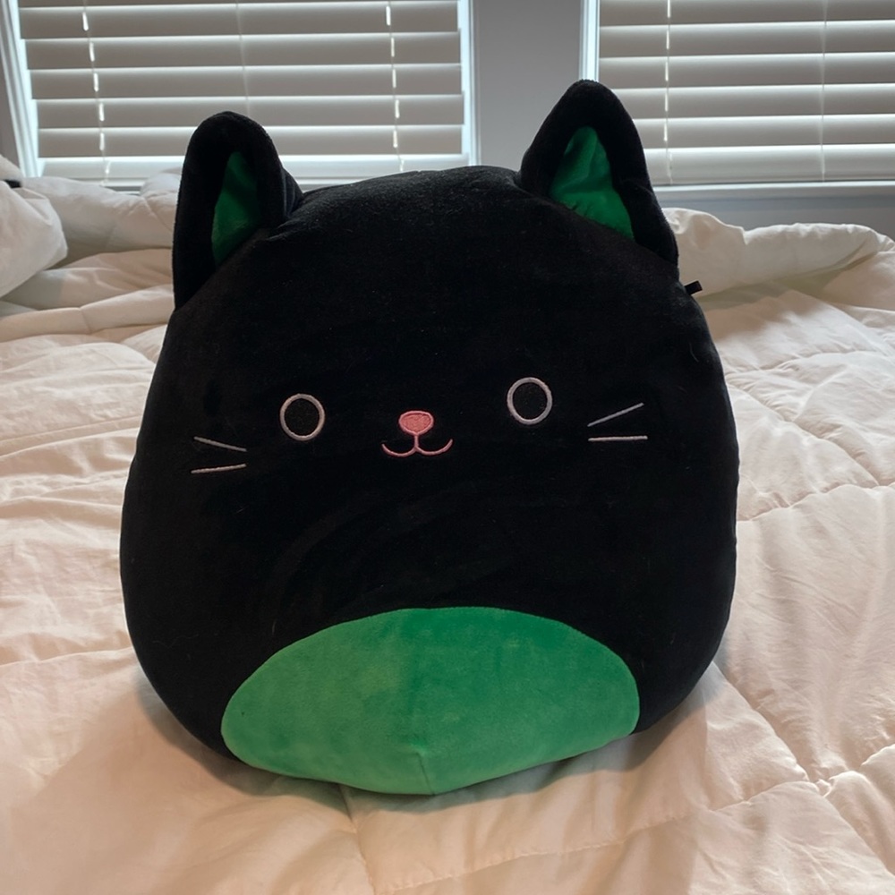 squishmallow cleo green and black cat
